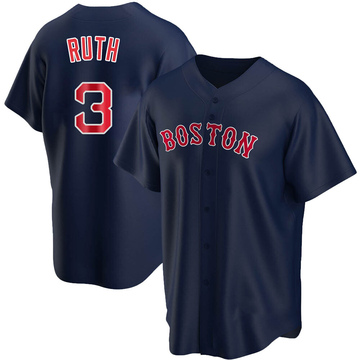 Youth Boston Red Sox Babe Ruth Navy Alternate Jersey - Replica